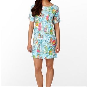 Lilly Pulitzer Colorful Regatta Print Midi Dress